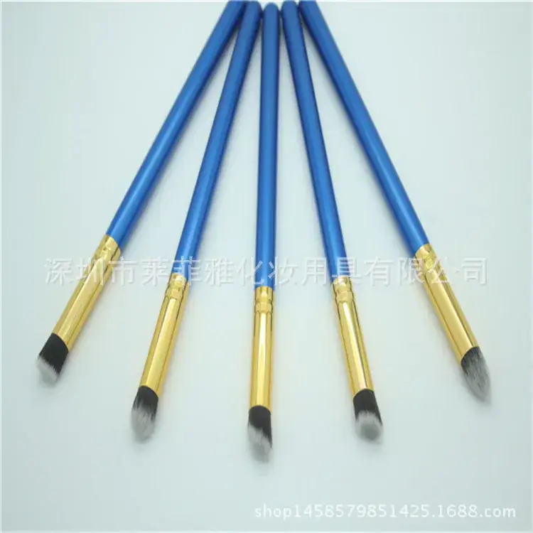Dark Blue-Silver 10pcs makeup