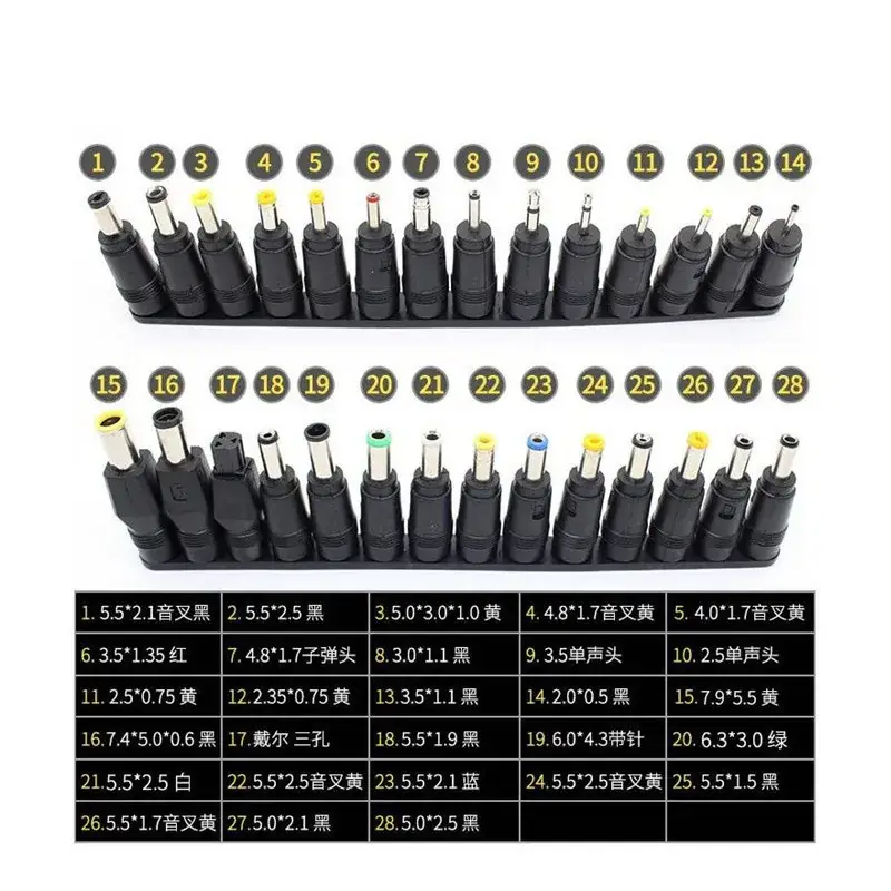 28-Piece Multifunctional Power Adapter with 5.5*2.1 Interface - Image 16
