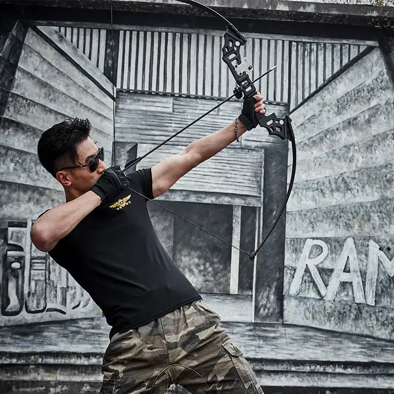 Men Black China Embroidered Camo T-Shirt Slim Fit