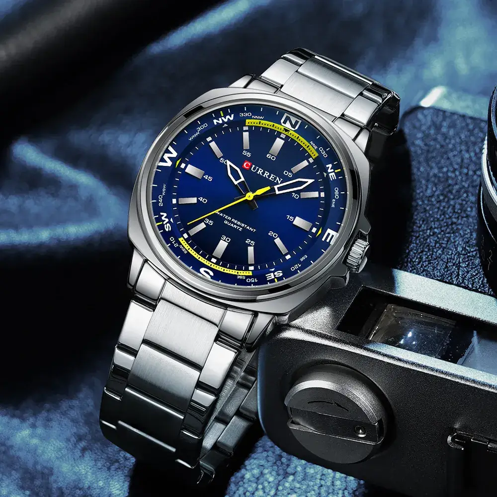 Men's Waterproof Black Sports Watch with Quartz Movement - Image 6
