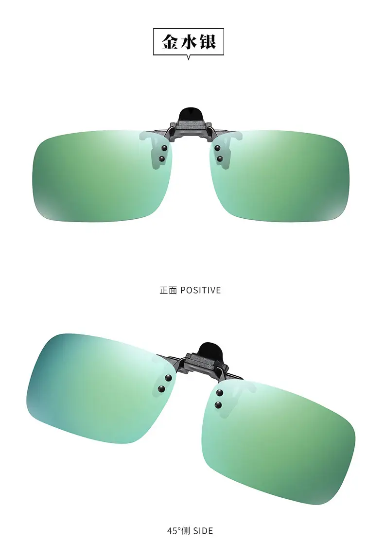 Anti-UV Flip-Up Sunglasses Clips Blue β feature 17