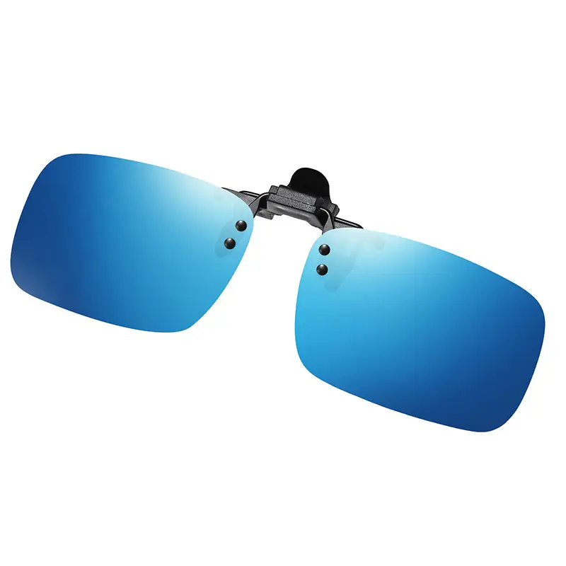 Anti-UV Flip-Up Sunglasses Clips Blue - Image 8