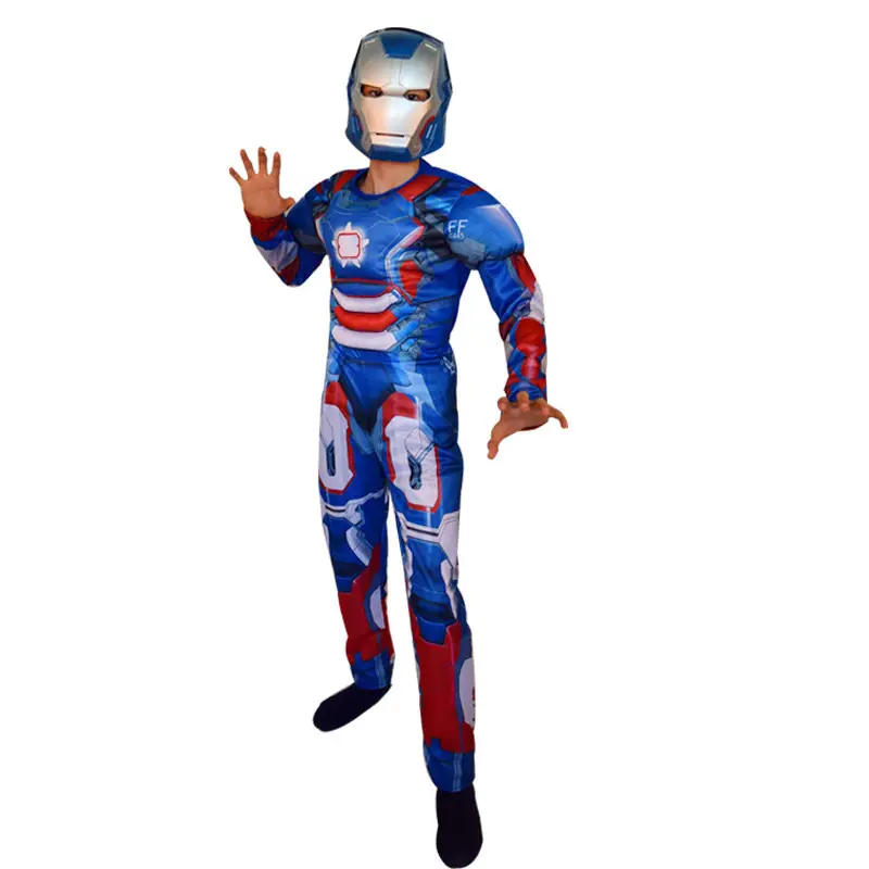 Hulk Winter Soldier Spider-Man Kids Suit Blue 110-140CM - Image 38