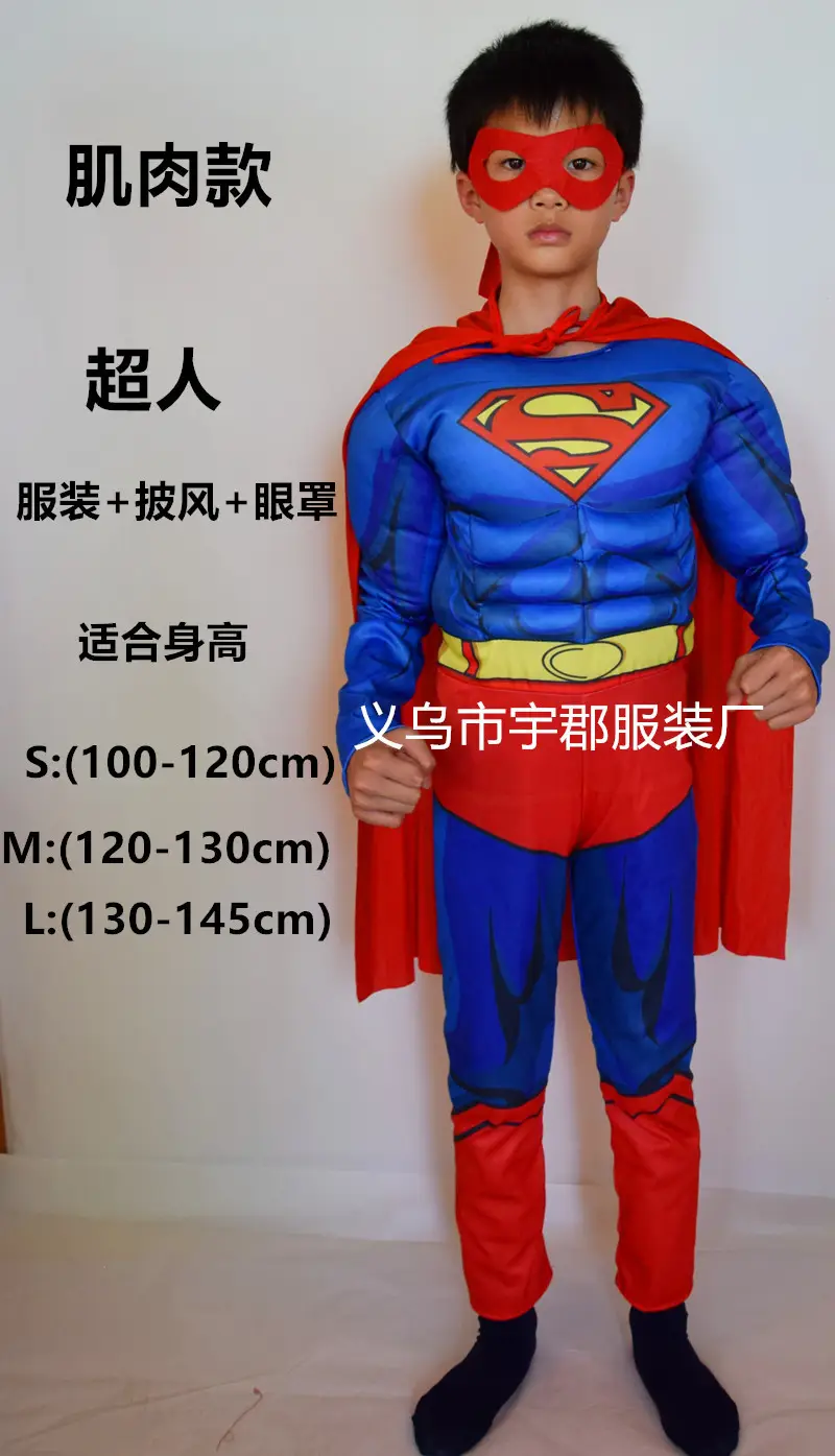 Hulk Winter Soldier Spider-Man Kids Suit Blue 110-140CM - Image 5
