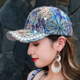 Women's Anti-UV Telescopic Baseball Cap Blue — feature 35