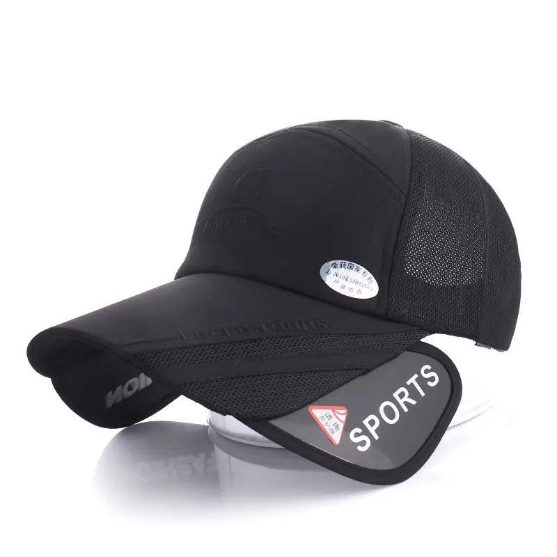 Women's Anti-UV Telescopic Baseball Cap Blue