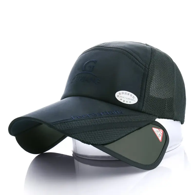 Women's Anti-UV Telescopic Baseball Cap Blue
