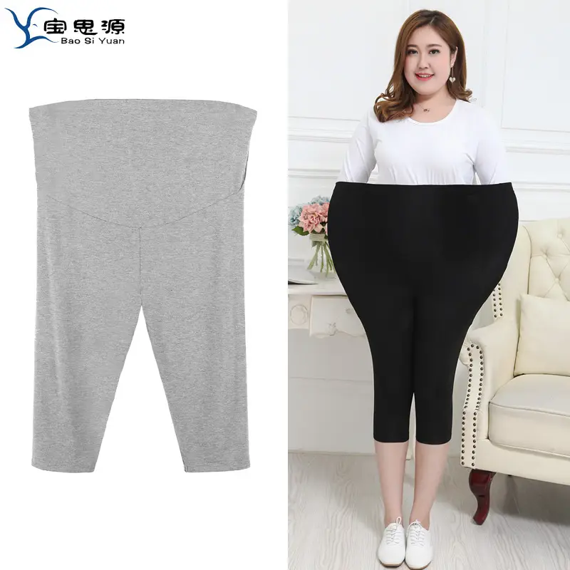 Black Cropped Leggings 200kg Extra Size - Image 2