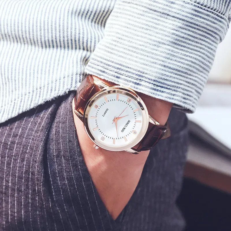 Live Broadcast Popular Couple Watch Quartz Watch Belt Women's Men's Watch Women's Men's Casual Factory Direct Sales Wholesale