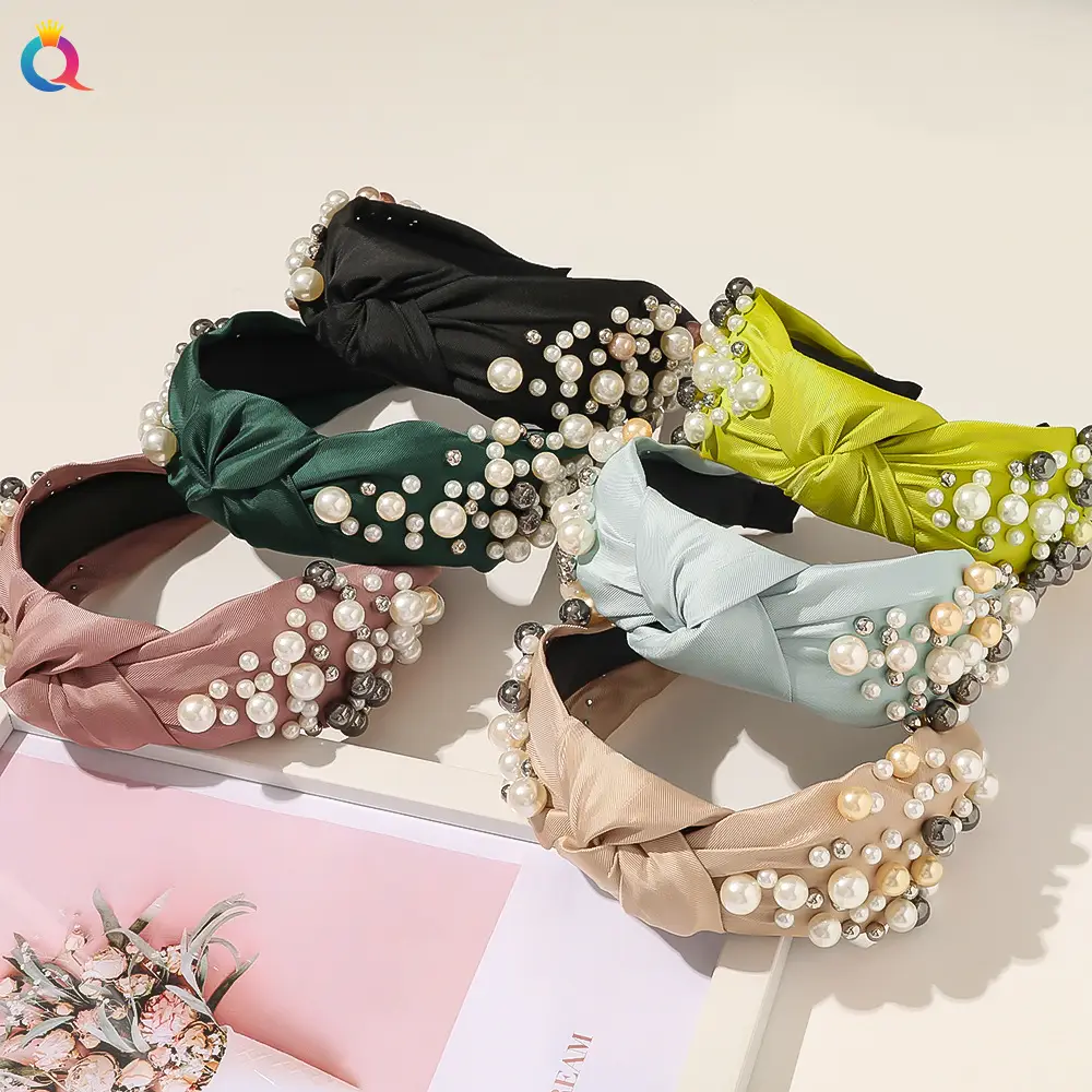 Pearl Knotted Hairbands for Women Wholesale
