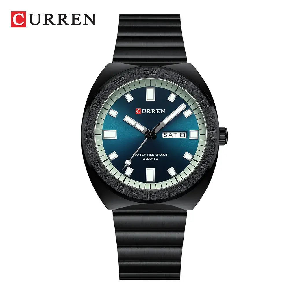CURREN Men's Waterproof Quartz Watch with Blue Dial - Image 4