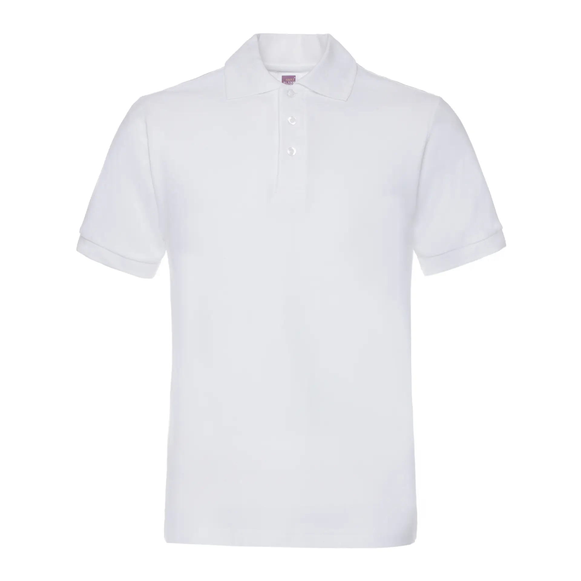 Men Cotton Polo Shirt 220g Solid Color Wholesale - Image 23