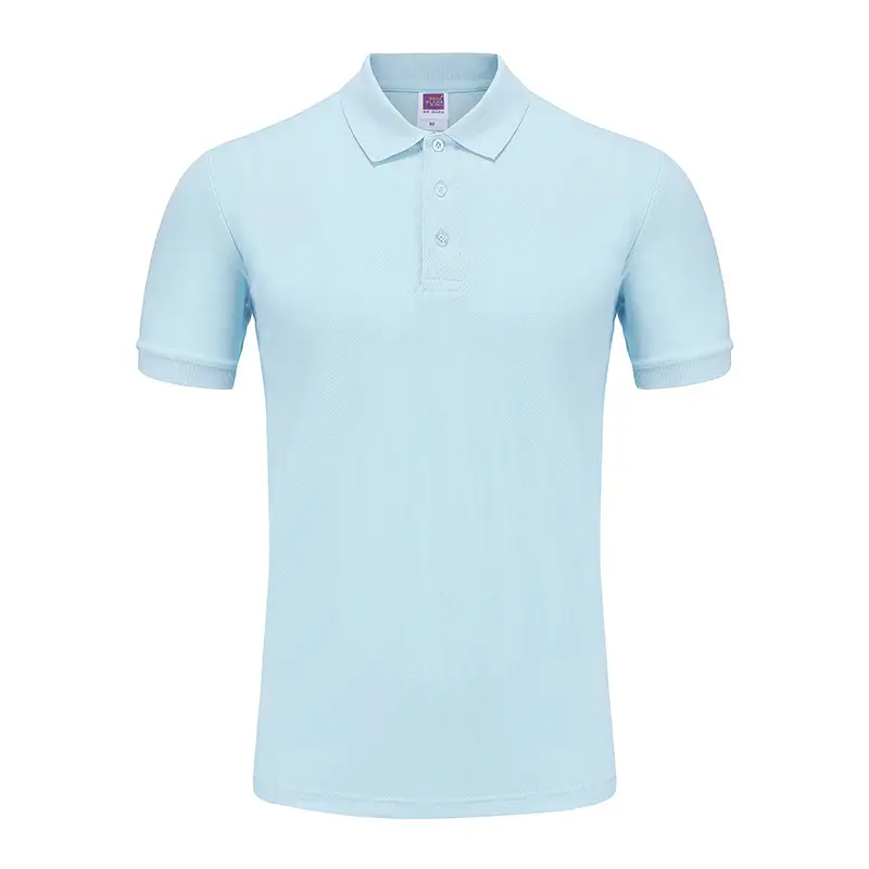 Men Cotton Polo Shirt 220g Solid Color Wholesale - Image 14