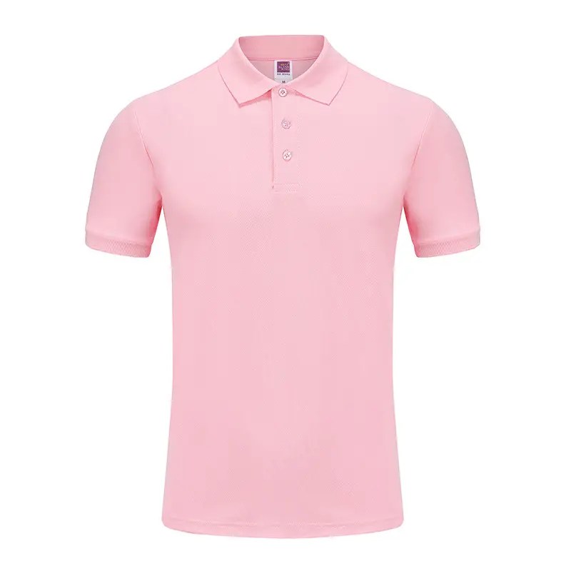 Men Cotton Polo Shirt 220g Solid Color Wholesale - Image 2