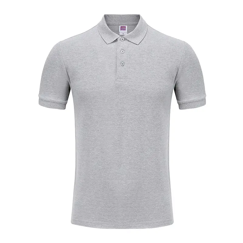 Men Cotton Polo Shirt 220g Solid Color Wholesale - Image 5