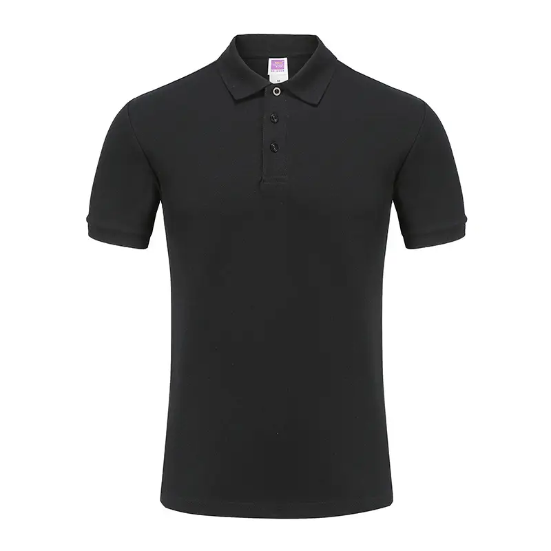Men Cotton Polo Shirt 220g Solid Color Wholesale - Image 6