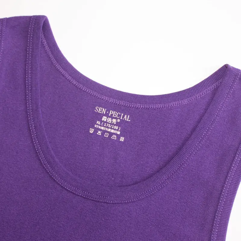 Men's Grey Cotton Vests Stretch Slim Fit - Image 5