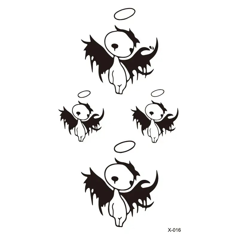 Small Star Tattoo Stickers Black 100pcs Wholesale Korea - Image 16