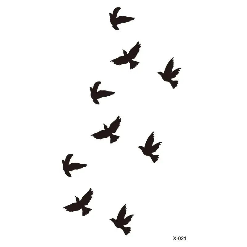 Small Star Tattoo Stickers Black 100pcs Wholesale Korea - Image 21