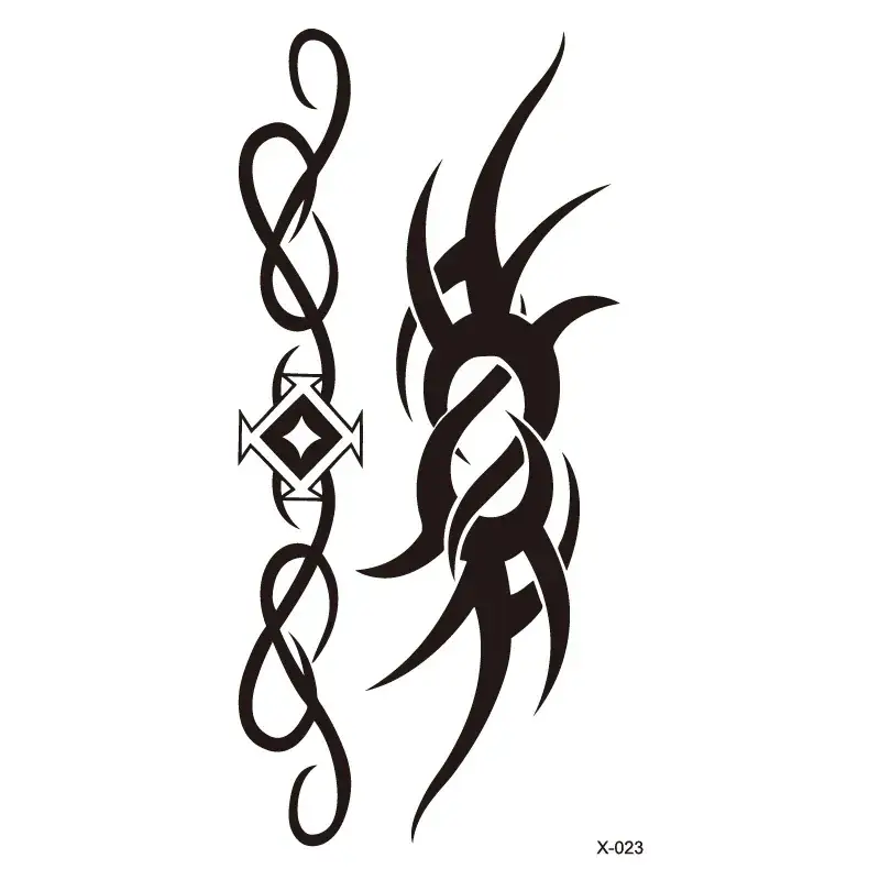 Small Star Tattoo Stickers Black 100pcs Wholesale Korea - Image 23