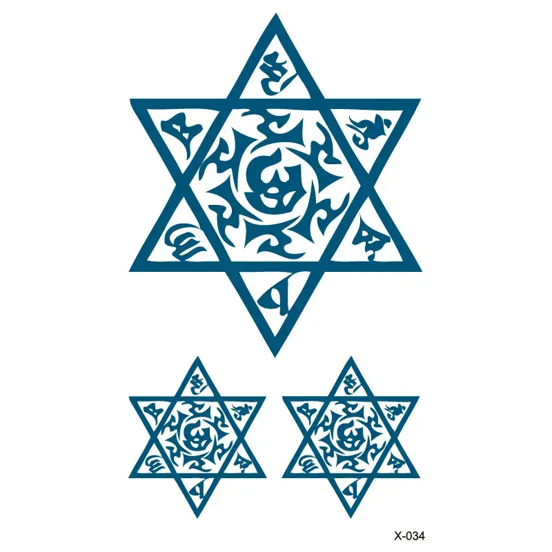 Small Star Tattoo Stickers Black 100pcs Wholesale Korea - Image 34