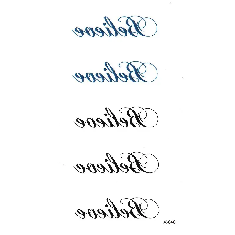 Small Star Tattoo Stickers Black 100pcs Wholesale Korea - Image 40