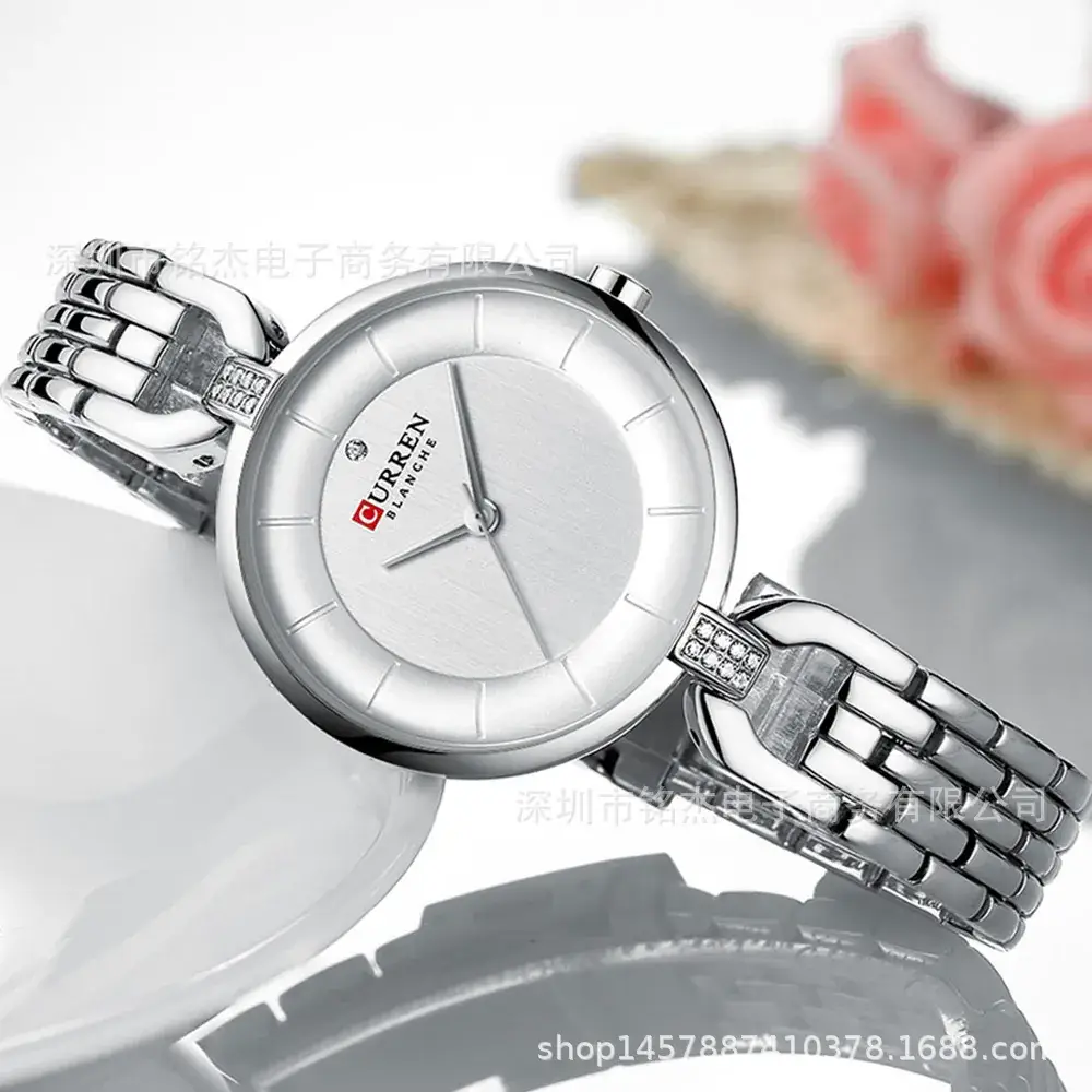 CURREN Women's Black Quartz Watch Ultra-Thin Waterproof - Image 9