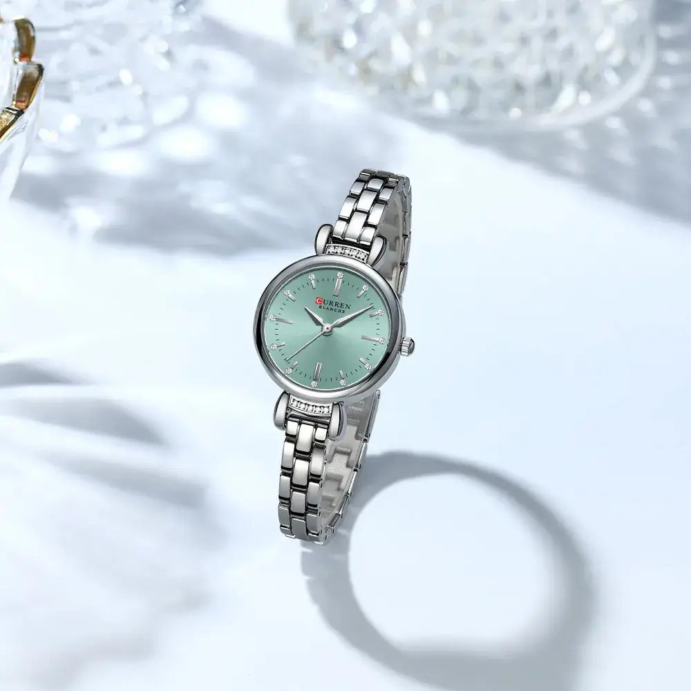 Curren Women's Gold Quartz Watch with Diamond Dial - Image 8