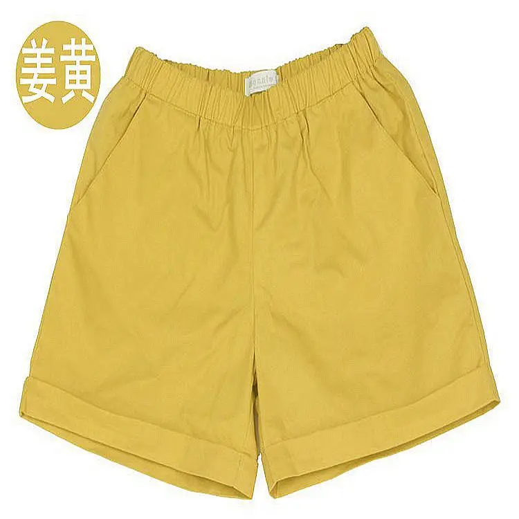 Red Elastic Waist Shorts Plus Size Cotton - Image 6