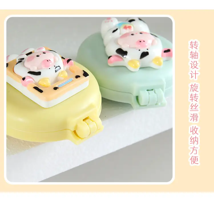 Cute Cow Folding Hair Comb Mini Portable — feature 33