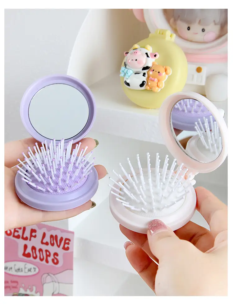 Cute Cow Folding Hair Comb Mini Portable — feature 37