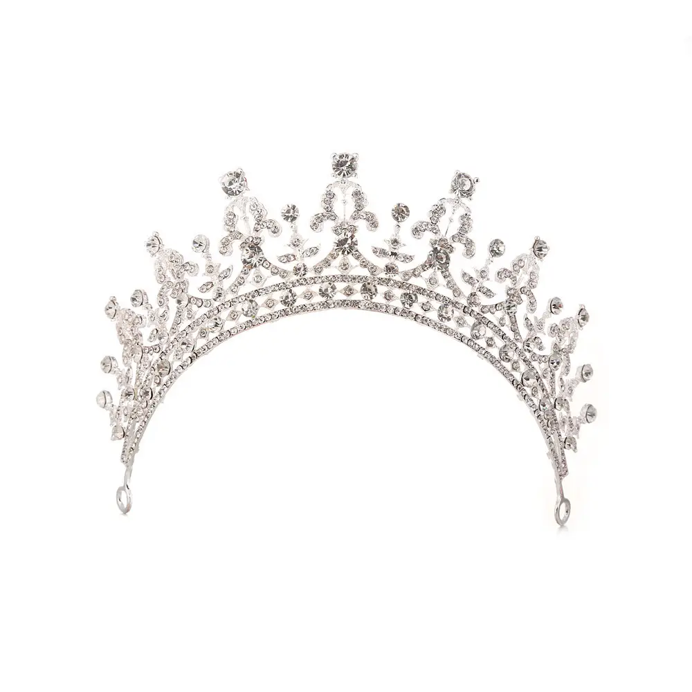 European & American Retro Gold Crystal Bridal Crown Hair Accessory - Image 2