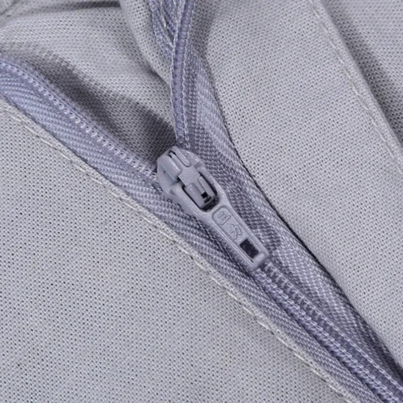 Men's Grey Slim Fit Stretch Trousers Large - Image 4