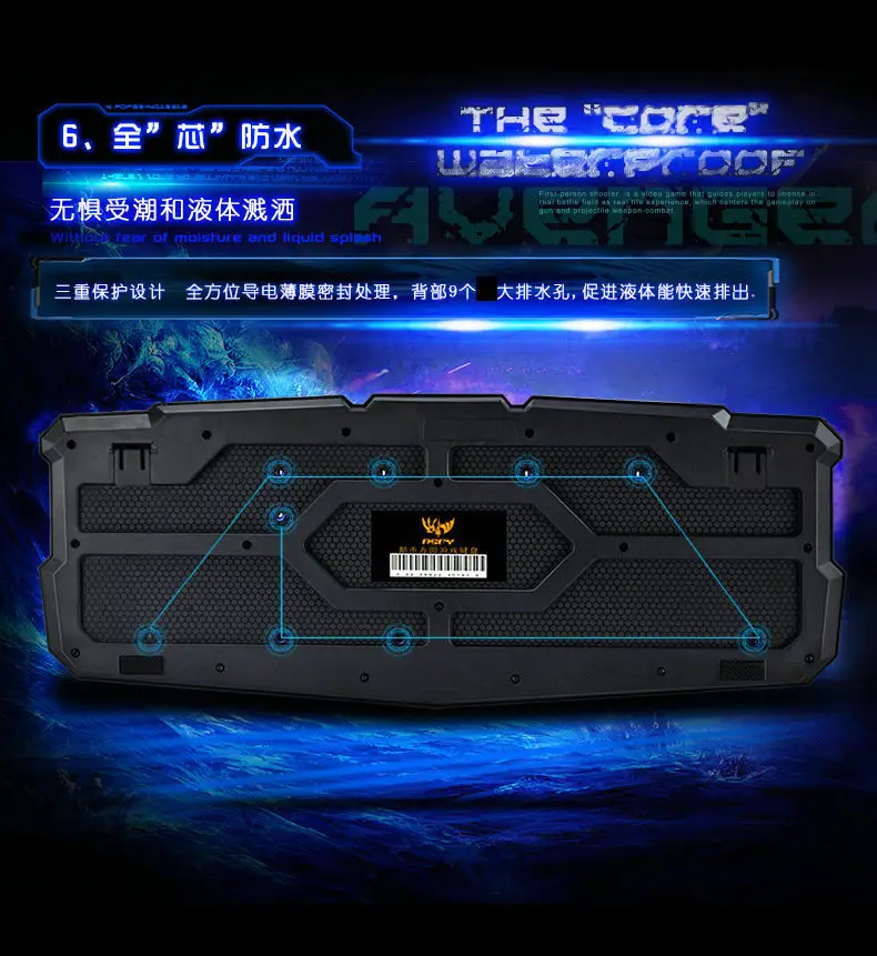 Manufacturers supply city square round M200 explosive crack game keyboard cl lol wired backlit keyboard luminous keyboard — feature 15