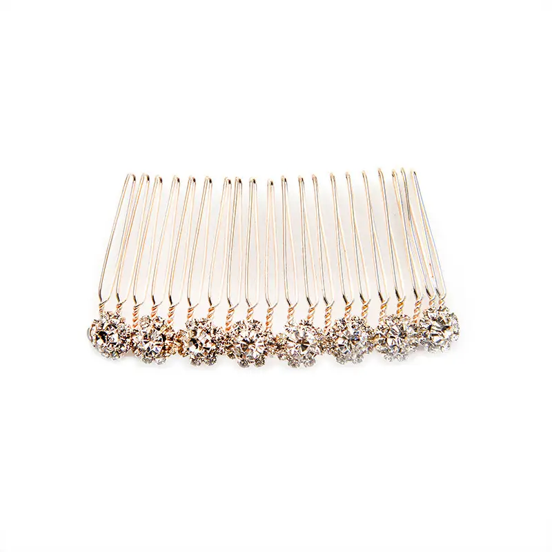 Full Rhinestone Bow Crown Hair Comb for Women - Image 9