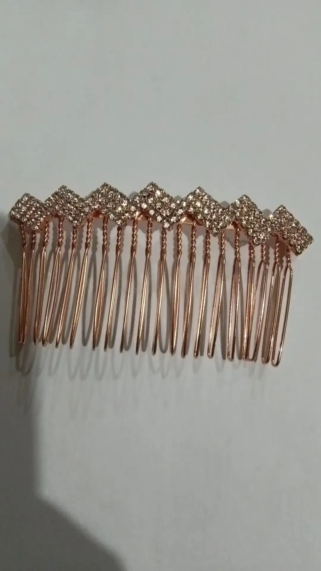 Full Rhinestone Bow Crown Hair Comb for Women - Image 3