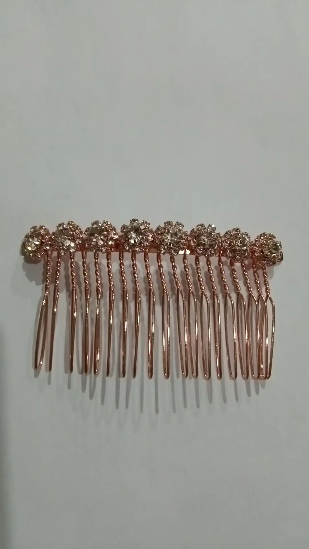 Full Rhinestone Bow Crown Hair Comb for Women - Image 4