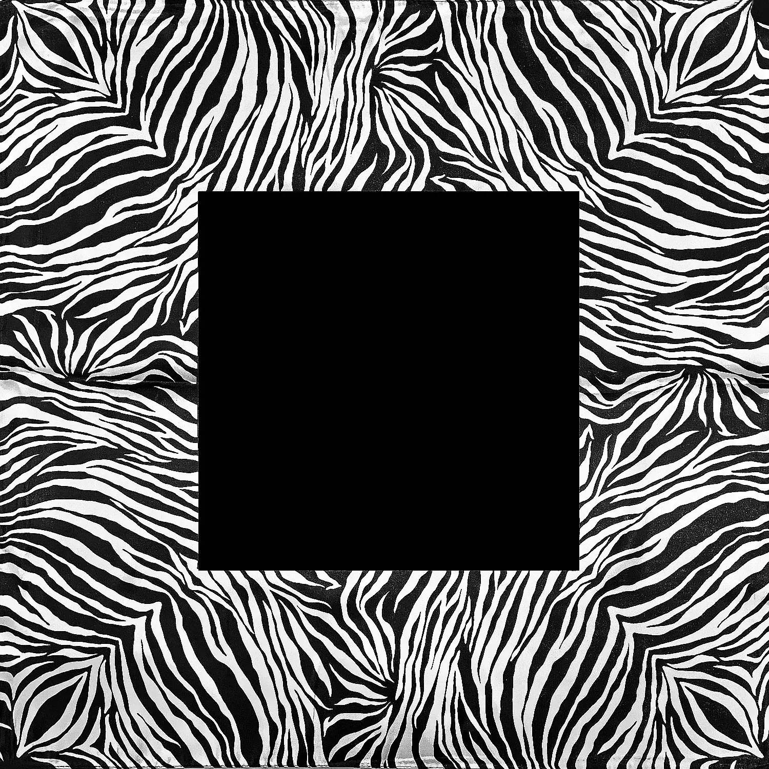 Mai Tong Silk Scarf 60cm Leopard Print Black Center