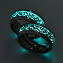 Dragon Pattern Gold Silver Ring Set 4 Pcs — feature 17