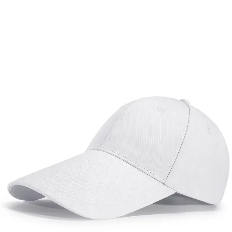 White Japanese Baseball Cap for Men Women Casual Summer - Image 3