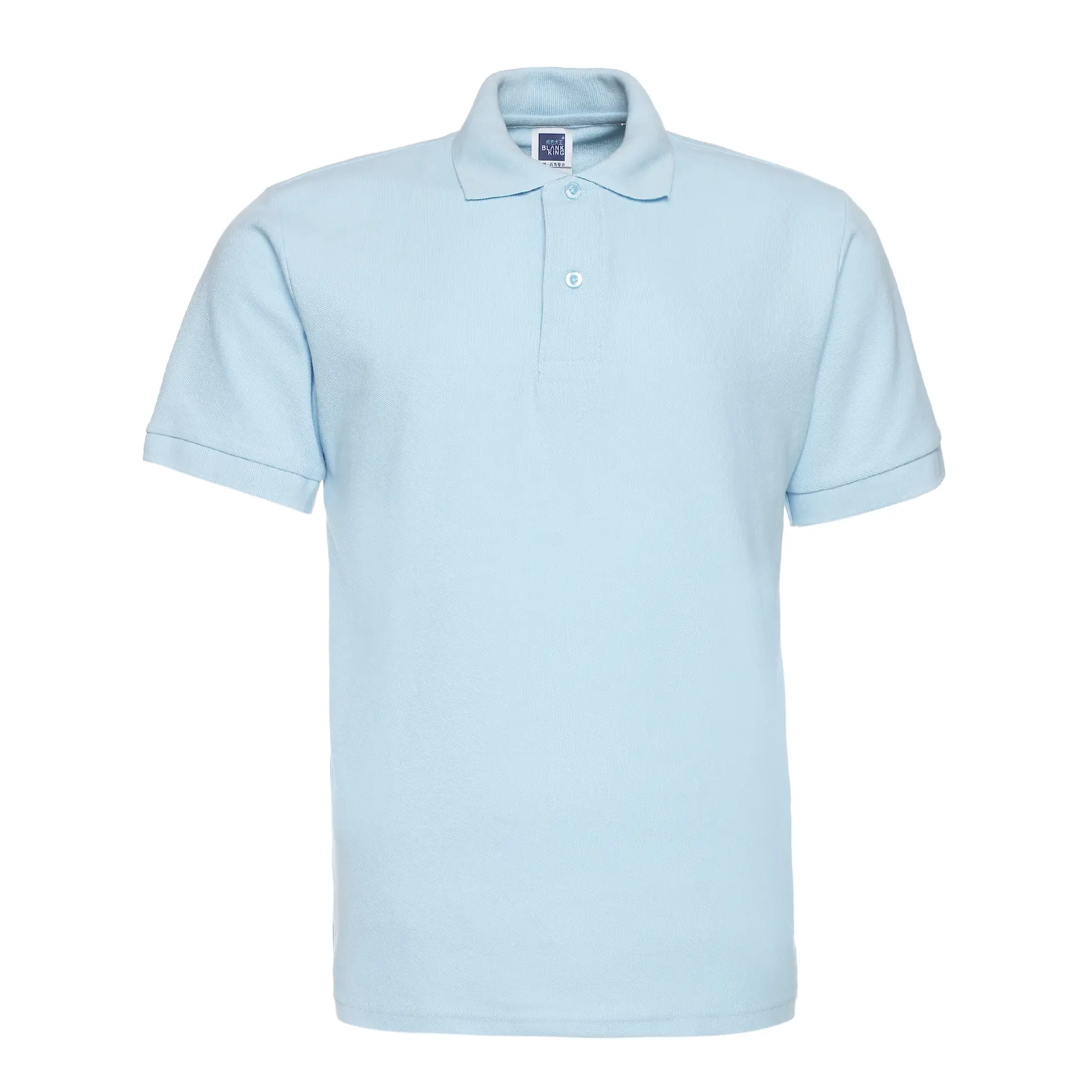 Men Light Blue Polo T-Shirt 2410