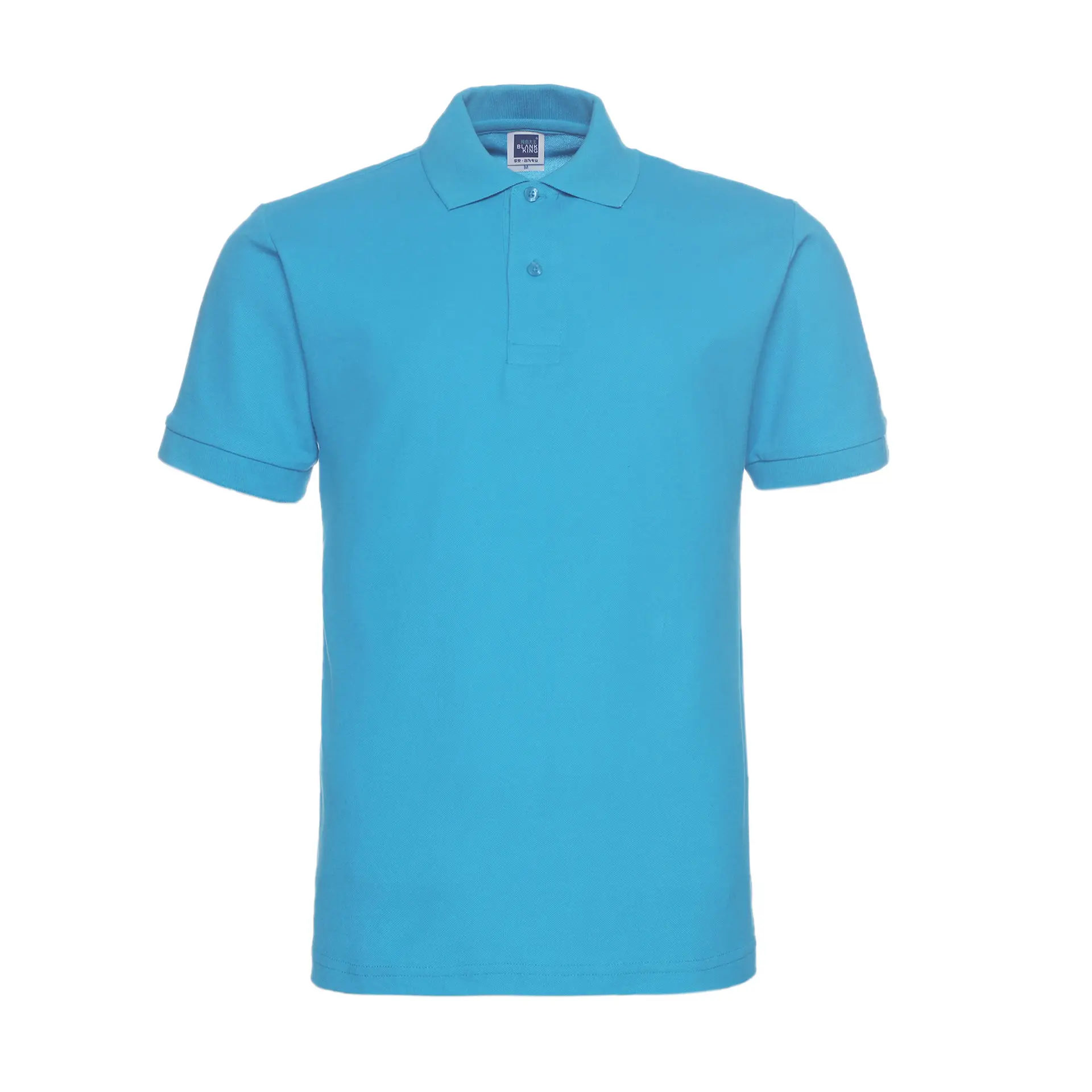 Men Light Blue Polo T-Shirt 2410