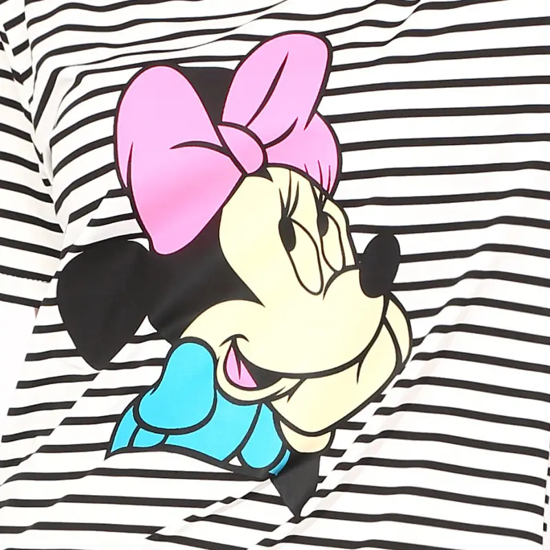 Korean Striped Mouse T-Shirt Women Large Size - Image 3