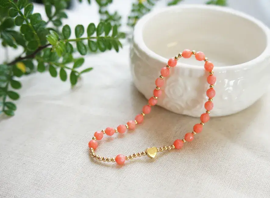 Korean Style Lapis Bracelet Gold K Turquoise White - Image 2