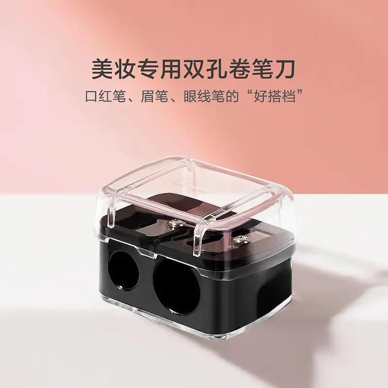 Double-Hole Pencil Sharper Stainless Steel Black 120Pc