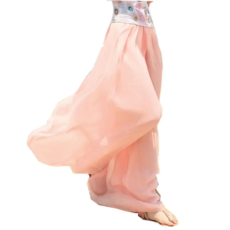 Blue Wide Leg High Waist Casual Pants 2026 - Image 5