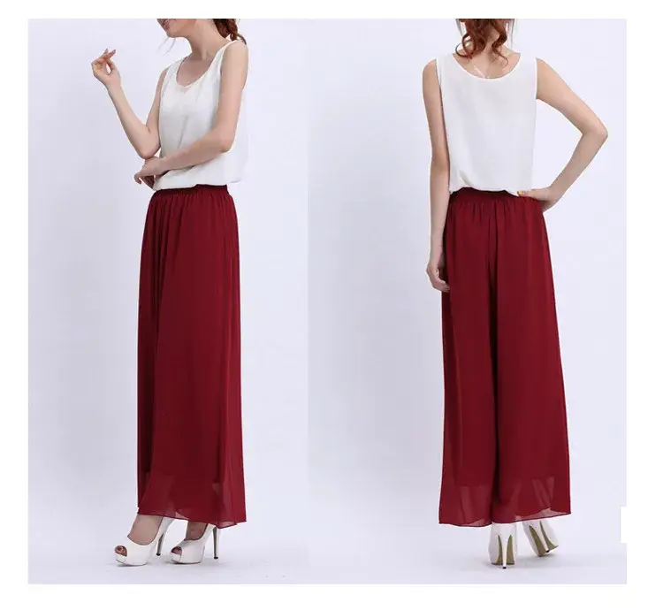 Blue Wide Leg High Waist Casual Pants 2026 — feature 10