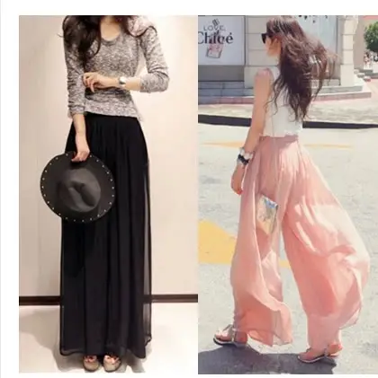 Blue Wide Leg High Waist Casual Pants 2026 — feature 5