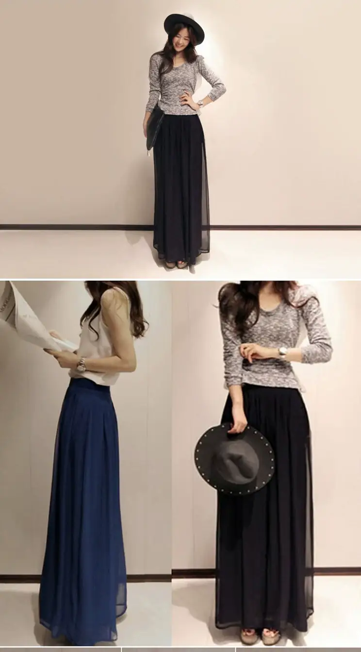 Blue Wide Leg High Waist Casual Pants 2026 — feature 6