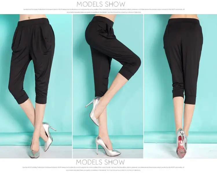 Black Slim Fit Casual Pants for Women 200kg — feature 15